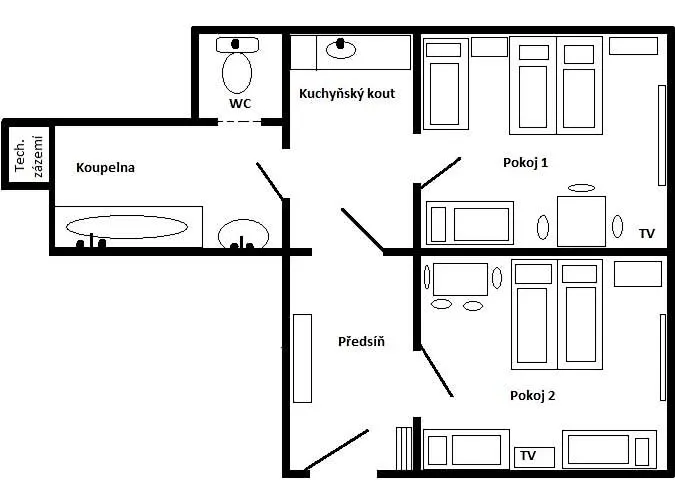 Appartamento Apartmány Karlštejn